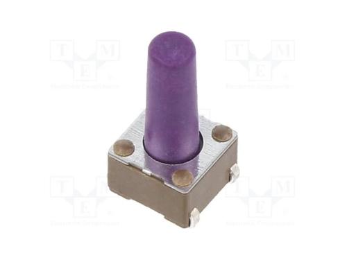 Microinterruptor TACT, SPST-NO, Pos: 2, 0,05A/12V.