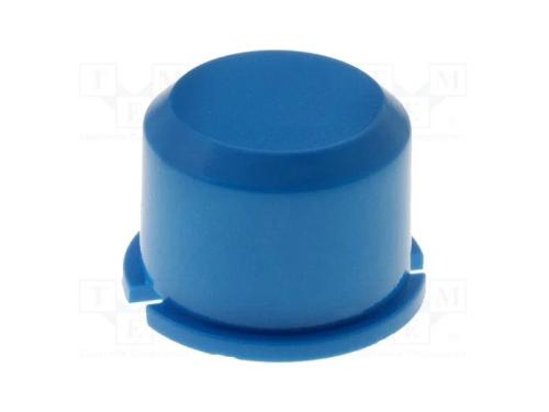 Tecla, redonda, azul, 9,6mm, plástico, MEC1625006.