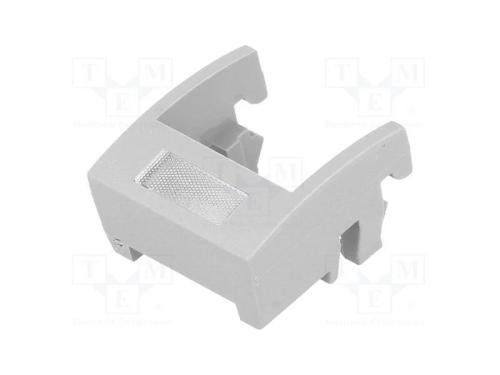 Moldura com a janela, cinzenta, plástico