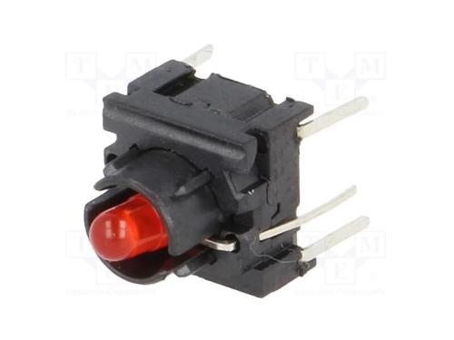 Microinterruptor TACT, SPST-NO, Pos: 2, 0,05A/24V.