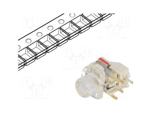 Microinterruptor TACT, SPST-NO, Pos: 2, 0,05A/12V.