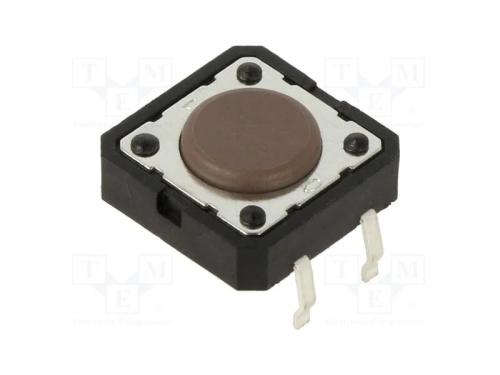 Microinterruptor Tact, Spst-No, Pos: 2, 0,05a/12vdc, Tht, 1,6n