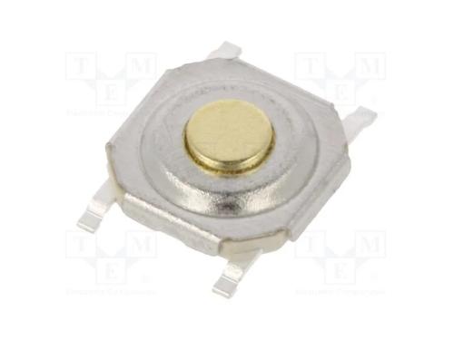 Microinterruptor Tact, Spst-No, Pos: 2, 0,02a/15vdc, Smt, 2,5n