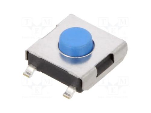 Microinterruptor Tact, Spst-No, Pos: 2, 0,05a/12vdc, Smt, 1,6n