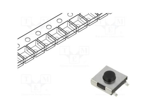 Microinterruptor Tact, Spst-No, Pos: 2, 0,05a/12vdc, Smt, 3,2n