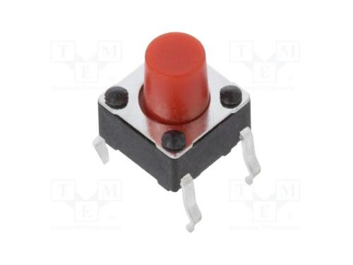 Microinterruptor TACT, SPST-NO, Pos: 2, 0,05A/12V.