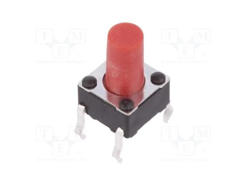 Microinterruptor TACT, SPST-NO, Pos: 2, 0,05A/12V.
