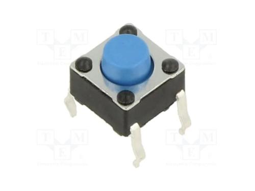 Microinterruptor TACT, SPST-NO, Pos: 2, 0,05A/12V.