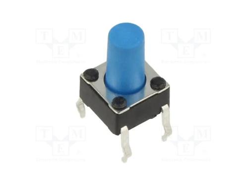 Microinterruptor TACT, SPST-NO, Pos: 2, 0,05A/12V.