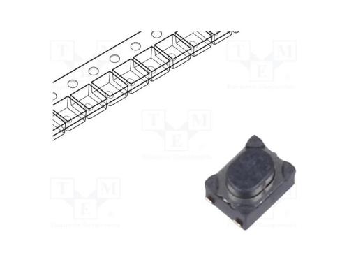 Microinterruptor TACT, SPST-NO, Pos: 2, 0,05A/16V.