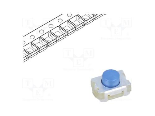 Microinterruptor TACT, SPST-NO, Pos: 2, 0,05A/12V.
