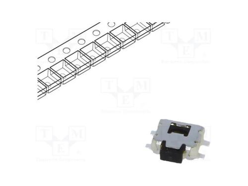 Microinterruptor TACT, SPST-NO, Pos: 2, 0,05A/12V.