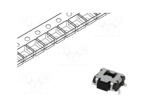 Microinterruptor TACT, SPST-NO, Pos: 2, 0,05A/12V.