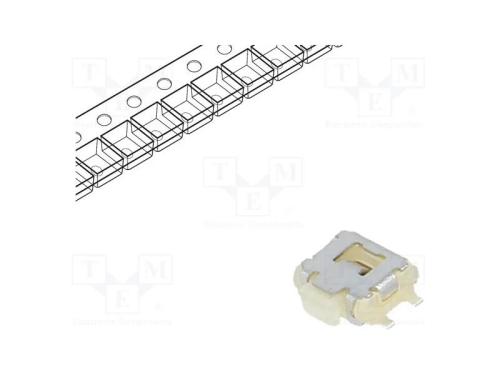 Microinterruptor TACT, SPST-NO, Pos: 2, 0,05A/12V.