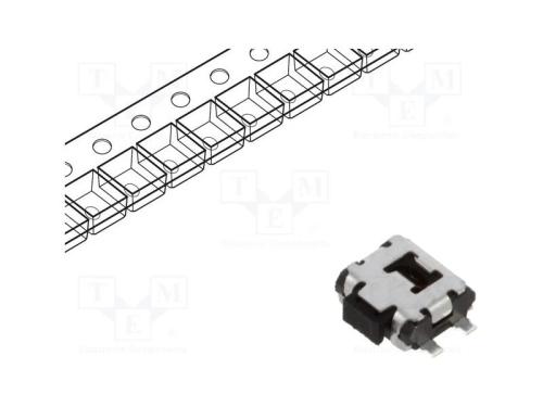Microinterruptor TACT, SPST-NO, Pos: 2, 0,05A/12V.