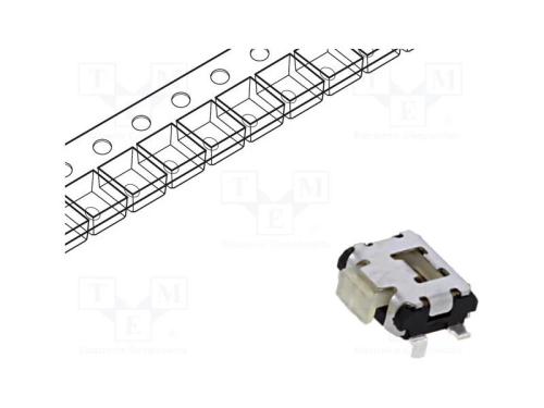 Microinterruptor TACT, SPST-NO, Pos: 2, 0,05A/12V.