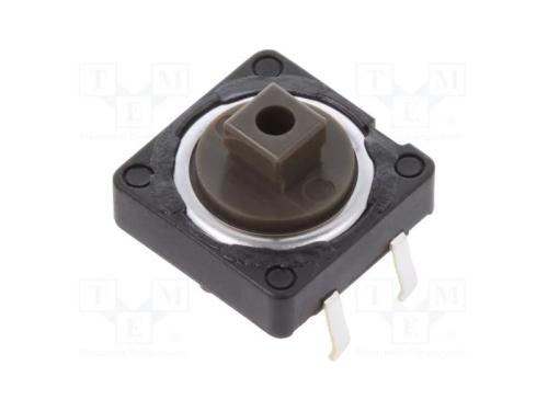 Microinterruptor TACT, SPST, Pos: 2, 0,05A/12VDC,.