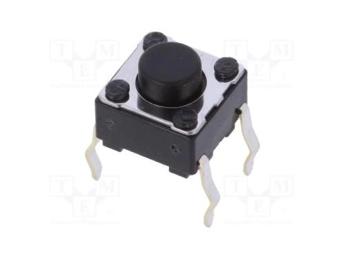 Microinterruptor TACT, SPST, Pos: 2, 0,05A/12VDC,.