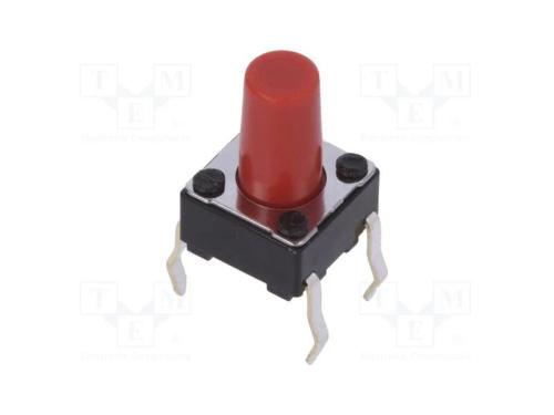 Microinterruptor TACT, SPST, Pos: 2, 0,05A/12VDC,.