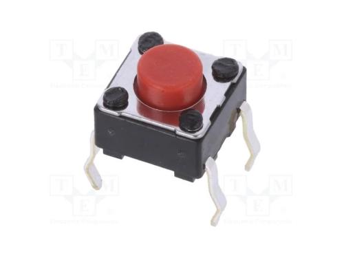 Microinterruptor TACT, SPST, Pos: 2, 0,05A/12VDC,.