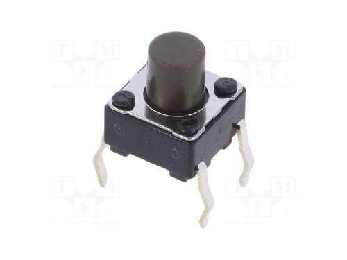 Microinterruptor TACT, SPST, Pos: 2, 0,05A/12VDC,.