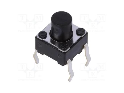 Microinterruptor TACT, SPST, Pos: 2, 0,05A/12VDC,.