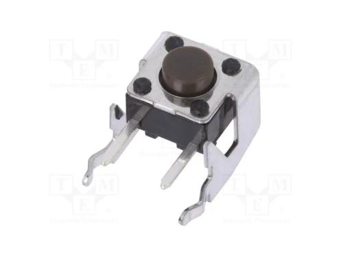 Microinterruptor TACT, SPST, Pos: 2, 0,05A/12VDC,.