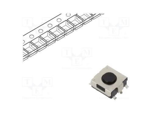 Microinterruptor TACT, SPST, Pos: 2, 0,05A/12VDC,.