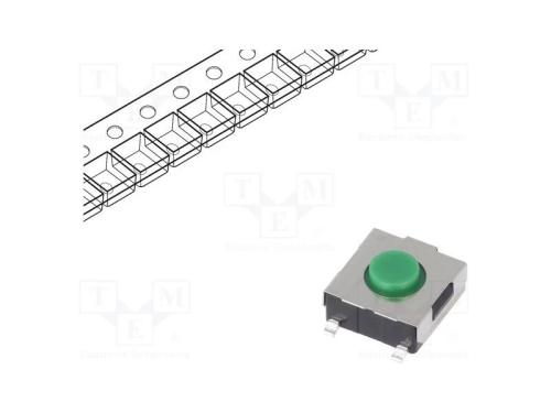 Microinterruptor TACT, SPST, Pos: 2, 0,05A/12VDC,.