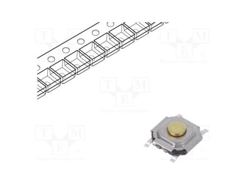 Microinterruptor TACT, SPST, Pos: 2, 0,05A/12VDC,.