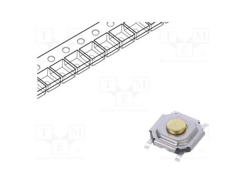 Microinterruptor TACT, SPST, Pos: 2, 0,05A/12VDC,.