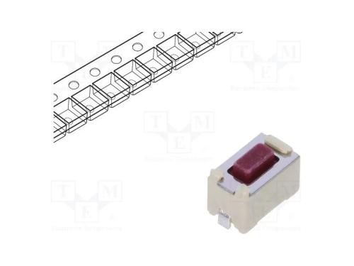Microinterruptor TACT, SPST, Pos: 2, 0,05A/12VDC,.