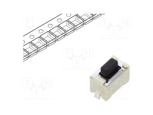 Microinterruptor TACT, SPST-NO, Pos: 2, 0,05A/12V.