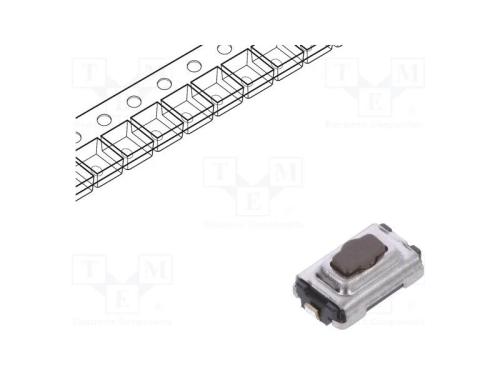 Microinterruptor TACT, SPST, Pos: 2, 0,05A/12VDC,.
