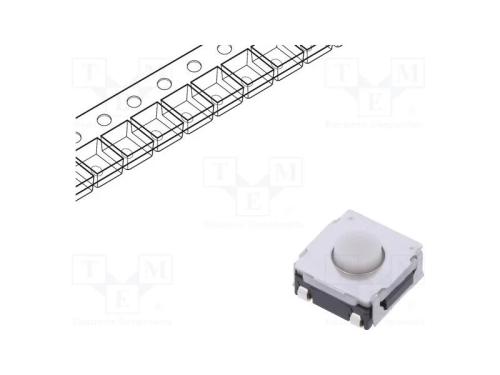 Microinterruptor TACT, SPST, Pos: 2, 0,05A/12VDC,.