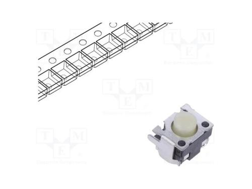 Microinterruptor TACT, SPST, Pos: 2, 0,05A/12VDC,.