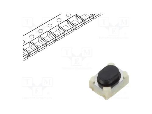 Microinterruptor TACT, SPST, Pos: 2, 0,05A/16VDC,.