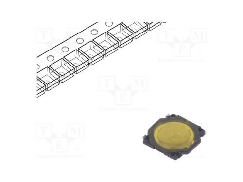 Microinterruptor TACT, SPST, Pos: 2, 0,05A/12VDC,.
