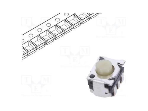 Microinterruptor TACT, SPST, Pos: 2, 0,05A/12VDC,.