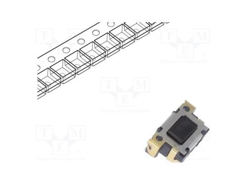 Microinterruptor TACT, SPST, Pos: 2, 0,05A/12VDC,.