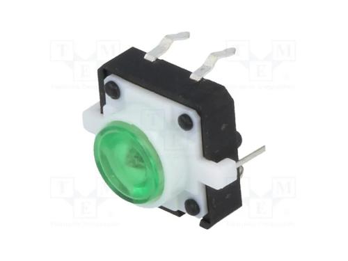 Microinterruptor TACT, SPST-NO, Pos: 2, 0,05A/12V.