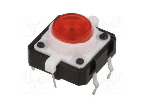 Microinterruptor TACT, SPST-NO, Pos: 2, 0,05A/12V.