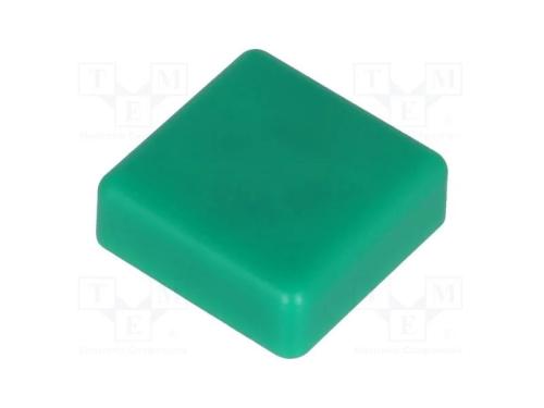 Tecla, quadrada, verde, 12x12mm, TACTS-24N-F,TACT.