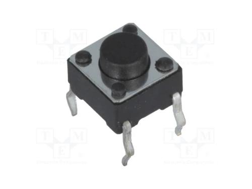 Microinterruptor TACT, SPST-NO, Pos: 2, 0,05A/12V.