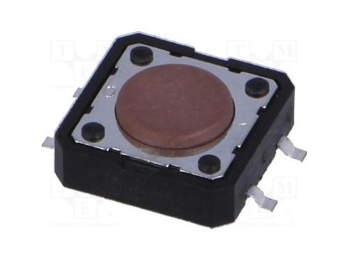 Microinterruptor TACT, SPST-NO, Pos: 2, 0,05A/12V.