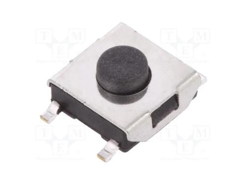 Microinterruptor TACT, SPST-NO, Pos: 2, 0,05A/12V.
