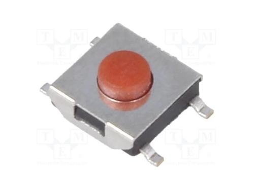 Microinterruptor TACT, SPST-NO, Pos: 2, 0,05A/12V.