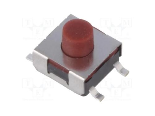 Microinterruptor TACT, SPST-NO, Pos: 2, 0,05A/12V.