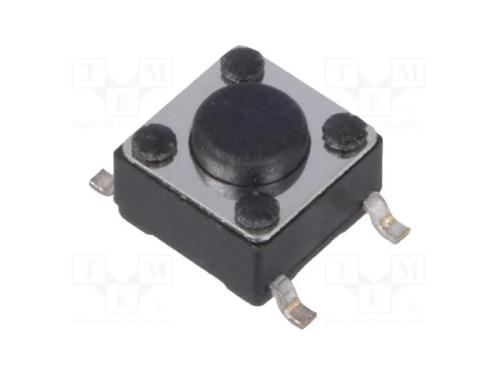 Microinterruptor TACT, SPST-NO, Pos: 2, 0,05A/12V.
