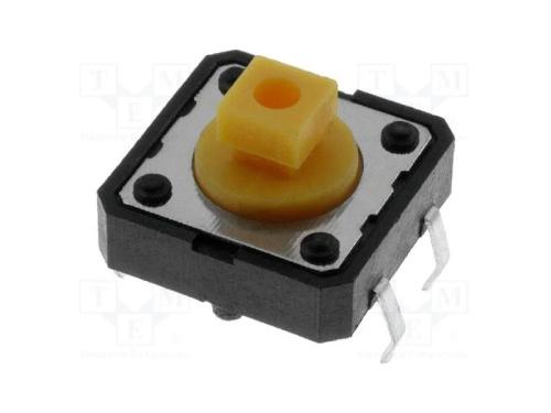 Microinterruptor TACT, SPST-NO, Pos: 2, 0,05A/12V.